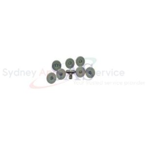 DISHWASHER LOWER WHEEL KIT DARK GREY (8 PIECES) - 50286965-00/4