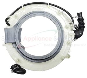 SAMSUNG WASHER DRYER COMBO SEMI TUB FRONT & GASKET ASSY - DC97-18841J
