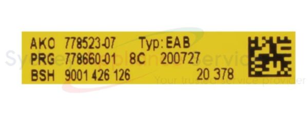BOSCH DISHWASHER DISPLAY MODULE ASSY - 12027166 - 12027166 - Part for  -  - Models: SMI50D05AU/62, SMS40E08AU/57, SMS40E08AU/59, SMS40E08AU/62, SMS40E08AU/69, SMS40E08AU/72