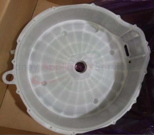 SAMSUNG WASHING MACHINE SEMI TUB BACK ASSY - NO BEARING - DC97-17329D - DC97-17329D - Part for  -  - Models: 0000, 0000, 0000, 0000, 0000, 0001, 0002, 0002, 0003, 0051, 0051, 0051, 0052, 0052, 0053, 0053, 0054, WW75T504DTW/SA, WW80T4040CE/SA, WW85T504DAE/SA, WW85T554DAB/SA, WW85T554DAW/SA, WW85T654DLE/SA