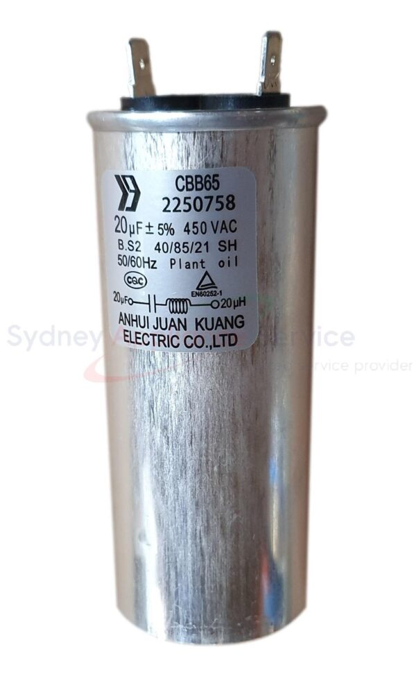 HISENSE DRYER COMPRESSOR CAPACITOR 20UF ASSY - K2250758 - K2250758 - Part for  -  - Models: HDFY80H