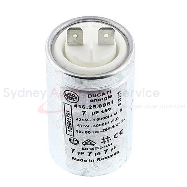 DRYER MOTOR CAPACITOR - 1256417013 - 1256417013 - Part for - - Models: 91609709000, 91609779000, EDC2075GDW, EDC2086GDW, EDP2074PDW DRYER MOTOR CAPACITOR - 1256417013 - 1256417013 - Part for - - Models: 91609709000, 91609779000, EDC2075GDW, EDC2086GDW, EDP2074PDW