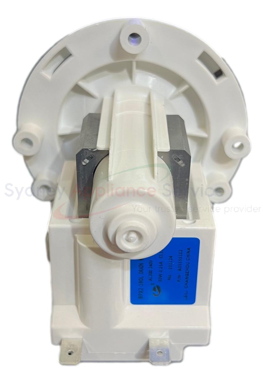 ELECTROLUX WASHING MACHINE DRAIN PUMP - 140055351021 - 140055351021 - Part for - - Models: 91490098300, 91492219500, 91492220500, 91492221500, 91492231101, 91492232201, 91492232801, 91492233000, 91492233200, EWF1041R9WB (91490096100), EWF1041R9WB (91490096101), EWF1042R7WB (91490093401), EWF1042R7WB (91490093403), EWF1042R7WB (EWF1042R7WB), EWF1043R7SC (91492215300), EWF1043R7WC (91492213500), EWF104R9SCS (91492231300), EWF104R9SCS (91492231600), EWF7524D3WB (91490087900), EWF7524D3WB (91490087901), EWF8023P5WC (91492209000), EWF8023P5WCS (91492230800), EWF8024Q5WB (91490090201), EWF9024Q5WB (91490090300), EWF9024Q5WB (91490090301), EWF9042R7WB (91490093301), EWF9042R7WB (91490093302), EWF9042R7WB (91490093303), EWF9043R7WC (91492213300), EWW1042R7WB (91490093502), EWW1043R7SCS (91492232001), EWW1242R9WCS (91492232300), EWW1243R7SC (91492217500), EWW8024Q5WB (91490090400), WWF1044M7SA (91492210300), WWF1044M7WA (91490097100), WWF7524N3WA (91490096800), WWF7524N3WAS (91492232500), WWF7524N3WAS (91492232501), WWF8024M5WA (91490096900), WWF8024M5WAS (91492232600), WWF8024M5WAS (91492232900), WWF9024M5WA (91490097000), WWF9024M5WAS (91492232700), WWW9024M5SA (91492210400), WWW9024M5WA (91490098000) ELECTROLUX WASHING MACHINE DRAIN PUMP - 140055351021 - 140055351021 - Part for - - Models: 91490098300, 91492219500, 91492220500, 91492221500, 91492231101, 91492232201, 91492232801, 91492233000, 91492233200, EWF1041R9WB (91490096100), EWF1041R9WB (91490096101), EWF1042R7WB (91490093401), EWF1042R7WB (91490093403), EWF1042R7WB (EWF1042R7WB), EWF1043R7SC (91492215300), EWF1043R7WC (91492213500), EWF104R9SCS (91492231300), EWF104R9SCS (91492231600), EWF7524D3WB (91490087900), EWF7524D3WB (91490087901), EWF8023P5WC (91492209000), EWF8023P5WCS (91492230800), EWF8024Q5WB (91490090201), EWF9024Q5WB (91490090300), EWF9024Q5WB (91490090301), EWF9042R7WB (91490093301), EWF9042R7WB (91490093302), EWF9042R7WB (91490093303), EWF9043R7WC (91492213300), EWW1042R7WB (91490093502), EWW1043R7SCS (91492232001), EWW1242R9WCS (91492232300), EWW1243R7SC (91492217500), EWW8024Q5WB (91490090400), WWF1044M7SA (91492210300), WWF1044M7WA (91490097100), WWF7524N3WA (91490096800), WWF7524N3WAS (91492232500), WWF7524N3WAS (91492232501), WWF8024M5WA (91490096900), WWF8024M5WAS (91492232600), WWF8024M5WAS (91492232900), WWF9024M5WA (91490097000), WWF9024M5WAS (91492232700), WWW9024M5SA (91492210400), WWW9024M5WA (91490098000)