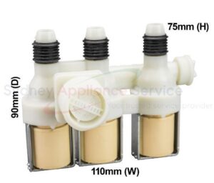 ELECTROLUX WASHING MACHINE VALVE INLET TRIPLE COLD - A00091603