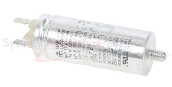 BOSCH DRYER CAPACITATOR 8.5 MF - 00610150 - 00610150 - Part for  -  - Models: WT46S590AU/08, WT46S590AU/13, WT46S590AU/16, WT46S591AU/20, WT46S592AU/24, WT46S592AU/30, WT48Y780AU/04, WT48Y780AU/05, WT48Y780AU/07, WT48Y780AU/09, WT48Y780AU/13, WT48Y780AU/16, WTC84100AU/05, WTE84101AU/22, WTE84101AU/24, WTE84101AU/27, WTE84101AU/30, WTE86301AU/17, WTE86303AU/30, WTE86303AU/38, WTY88700AU/04, WTY88700AU/05, WTY88700AU/07, WTY88700AU/13, WTY88701AU/16