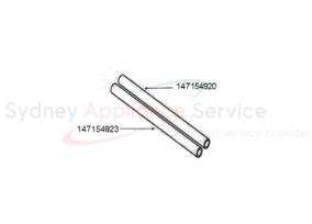 ELECTROLUX WASHING MACHINE HOSE & CLAMP FOR SOLENOID VALVE RIGHT - 147154920