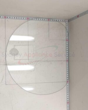 SAMSUNG DRYER DOOR GLASS;DV16R8540KV;GLASS;T3.2;CLEAR - DC64-03856A