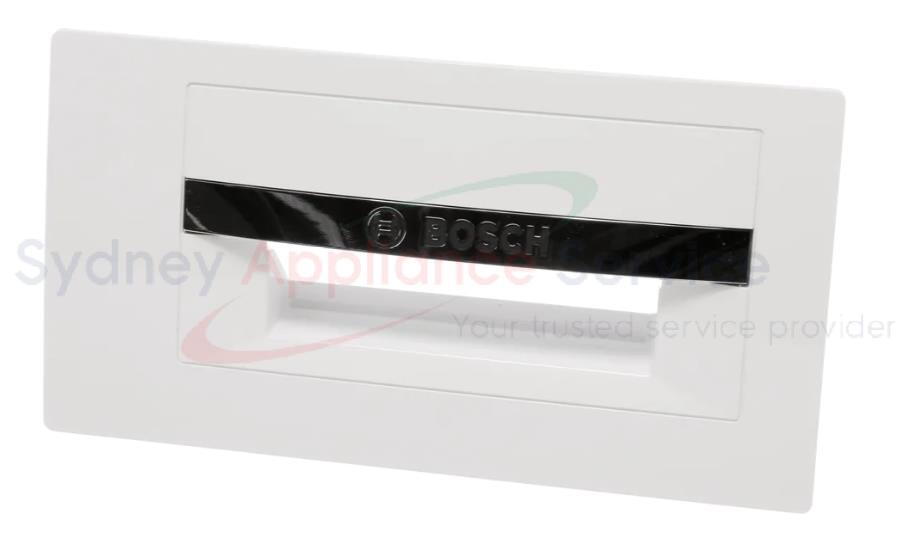 BOSCH WASHING MACHINE TRAY HANDLE-DISPENSER - 12041275 - 12041275 - Part for - - Models: WAN24124AU/37, WAN24124AU/51, WAN24124AU/52, WAN24126AU/01, WAN24126AU/10 BOSCH WASHING MACHINE TRAY HANDLE-DISPENSER - 12041275 - 12041275 - Part for - - Models: WAN24124AU/37, WAN24124AU/51, WAN24124AU/52, WAN24126AU/01, WAN24126AU/10