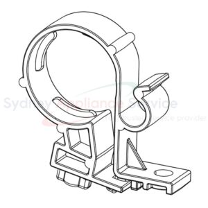 SAMSUNG WASHING MACHINE CLAMPER HOSE;BIG AUTO;PP;NATURAL - DC65-00047A