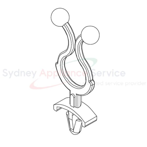 SAMSUNG WASHING MACHINE HOLDER WIRE;DAWH-3NB;PA66;T1.8;NATURAL;- - DC61-40086A - DC61-40086A - Part for  -  - Models: 0000, 0000, 0000, 0000, 0000, 0000, 0001, 0001, 0001, 0002, WA80F5G4DJW/SA, WA85N6750BV/SA, WA85R6350BW/SA, WA90CG6745BVSA, WA90CG6745BWSA, WA90R6350BV/SA, WA90T6250BW/SA, XQB160-N99I/SC