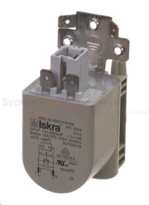 BOSCH WASHING MACHINE CAPACITOR-INTERFERENCE SUPPRE. - 00603267