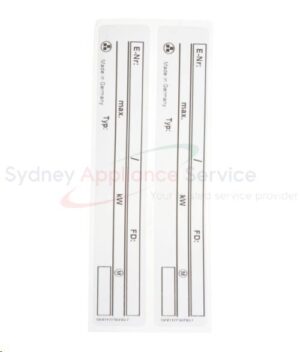 BOSCH OVEN IDENTIFICATION PLATE - 00633848