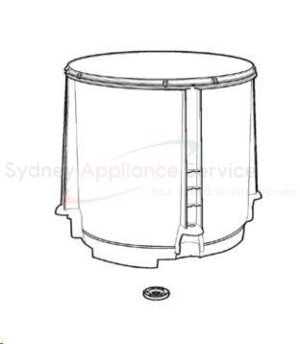 SIMPSON WASHING MACHINE BOWL OUTER - A00194601
