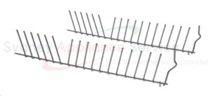 BOSCH DISHWASHER FLIP TINES LINE PLATES LOWER RACK - 00645108
