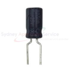 SAMSUNG DRYER C-AL;100UF;20%;25V;GP;TP;6.3X11MM;5MM - 2401-000302