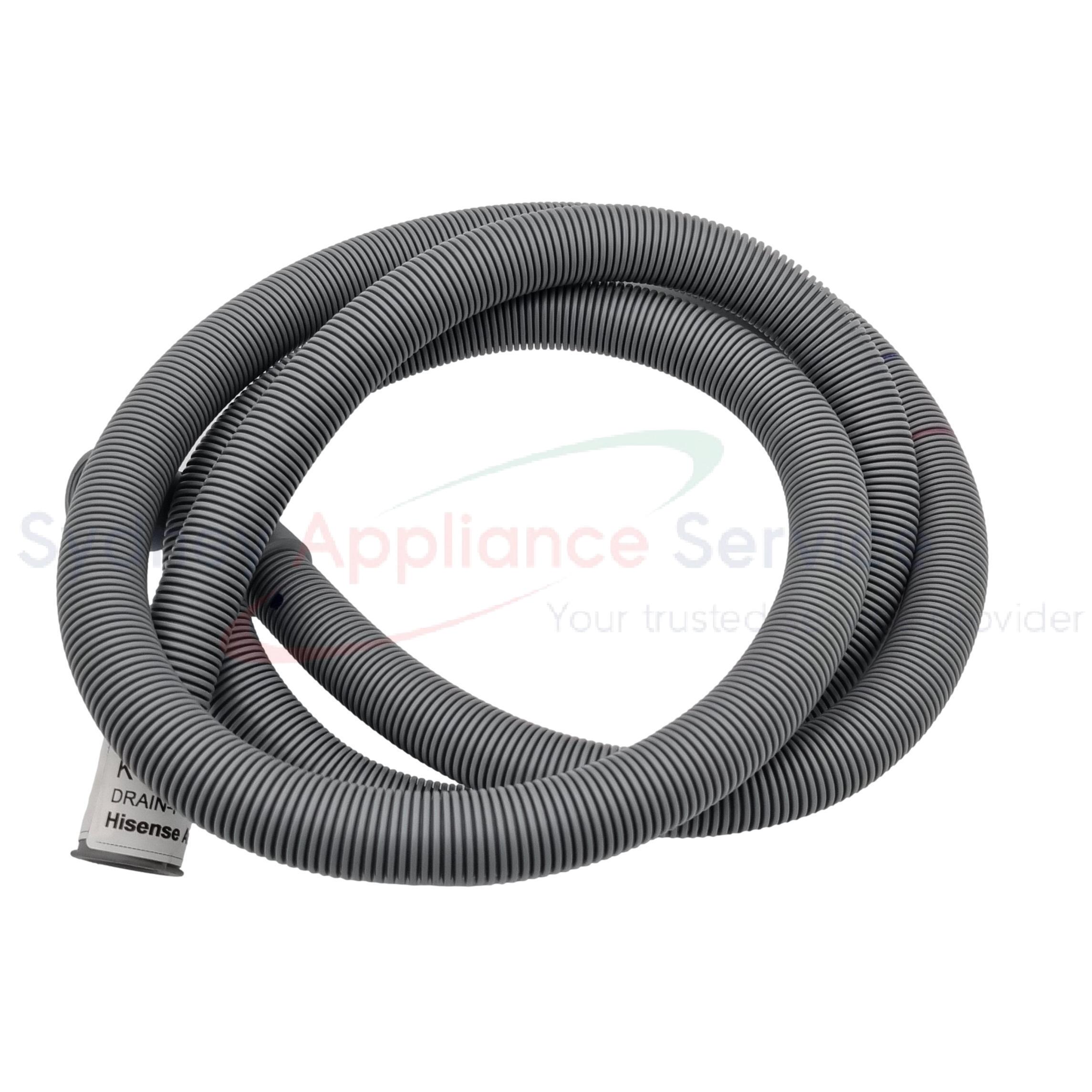 HISENSE WASHING MACHINE DRAIN HOSE - K1884983 - K1884983 - Part for - - Models: HWF3S7514W2, HWF3S8514, HWF8I1015B, HWFS7514S, HWFY7514, HWFY8514, W69CW, W6BKC, W73J6, W76YQ, W855M, W901U, W9030, WA13R HISENSE WASHING MACHINE DRAIN HOSE - K1884983 - K1884983 - Part for - - Models: HWF3S7514W2, HWF3S8514, HWF8I1015B, HWFS7514S, HWFY7514, HWFY8514, W69CW, W6BKC, W73J6, W76YQ, W855M, W901U, W9030, WA13R