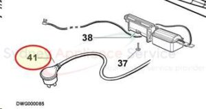 FISHER & PAYKEL WASHING MACHINE CORD SET SD AA STRAIN RELIEF - 420826