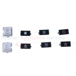 SAMSUNG DISHWASHER SVC ASSY-BUTTON;SILVER - DD82-01520A