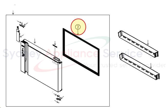 HITACHI FRIDGES & FREEZERS GASKET FRE - PTR-VG710P3 005 - PTR-VG710P3 005 - Part for - - Models: R-V610PT7BSL, R-V660PT7BSL HITACHI FRIDGES & FREEZERS GASKET FRE - PTR-VG710P3 005 - PTR-VG710P3 005 - Part for - - Models: R-V610PT7BSL, R-V660PT7BSL