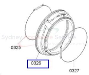 BOSCH WASHING MACHINE BOOT GASKET - 20007280
