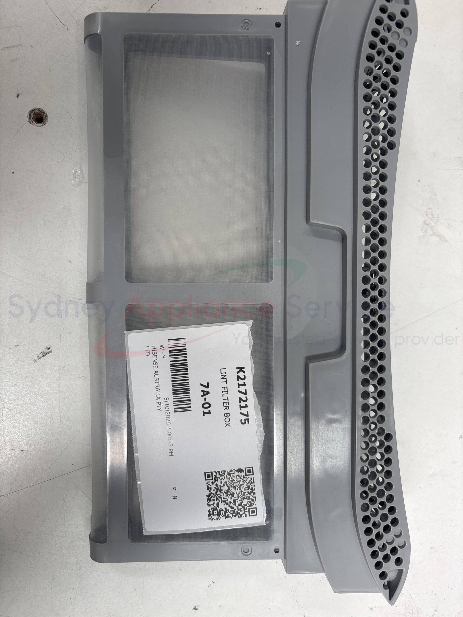 HISENSE DRYER LINT FILTER BOX - K2172175 - K2172175 - Part for - - Models: HDFY90H HISENSE DRYER LINT FILTER BOX - K2172175 - K2172175 - Part for - - Models: HDFY90H